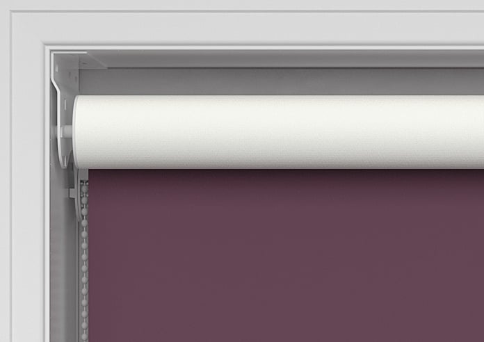 Rimini (Blackout), Plum & Optima Bracken - Double Roller Blind - Image 9